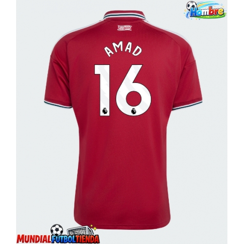 Camiseta Manchester United Amad Diallo #16 Primera Equipación Replica 2026-27 mangas cortas